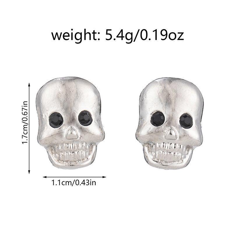 Halloween Skull Earrings Stud – Spooky Style for Women - MRC STORE