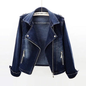Slim Fit Denim Coat - MRC STORE