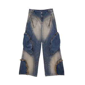 Heavy Tooling Rinse Dyed Jeans - MRC STORE