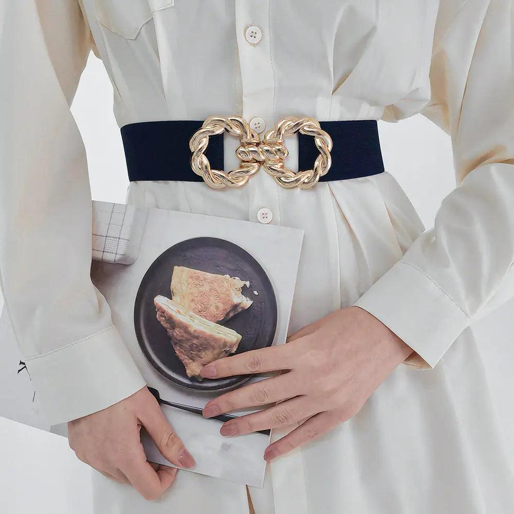 Decoration Round Metal Button down Belt - MRC STORE