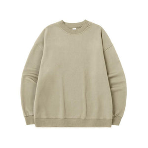 Fleece-lined Loose Casual Sweater - MRC STORE