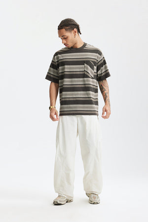 Unisex Striped T-Shirt - Loose Pocket Style My StoreÂ