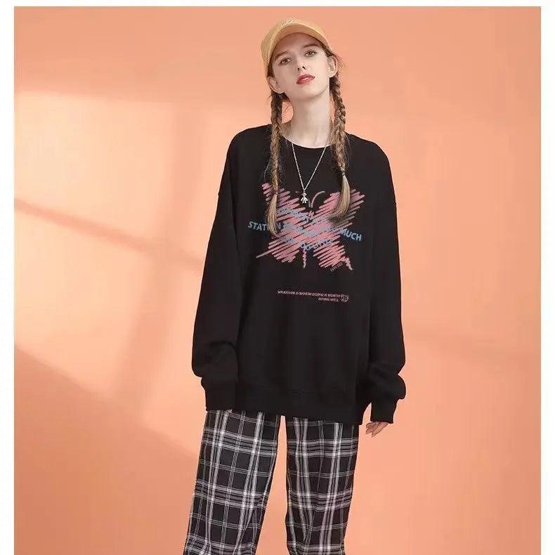 Loose Fit Animal Print Sweater - MRC STORE