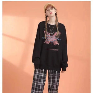 Loose Fit Animal Print Sweater - MRC STORE