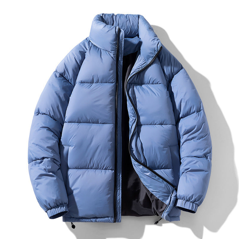 Men’s Winter Jacket - Solid Stand Collar My Store  37.90