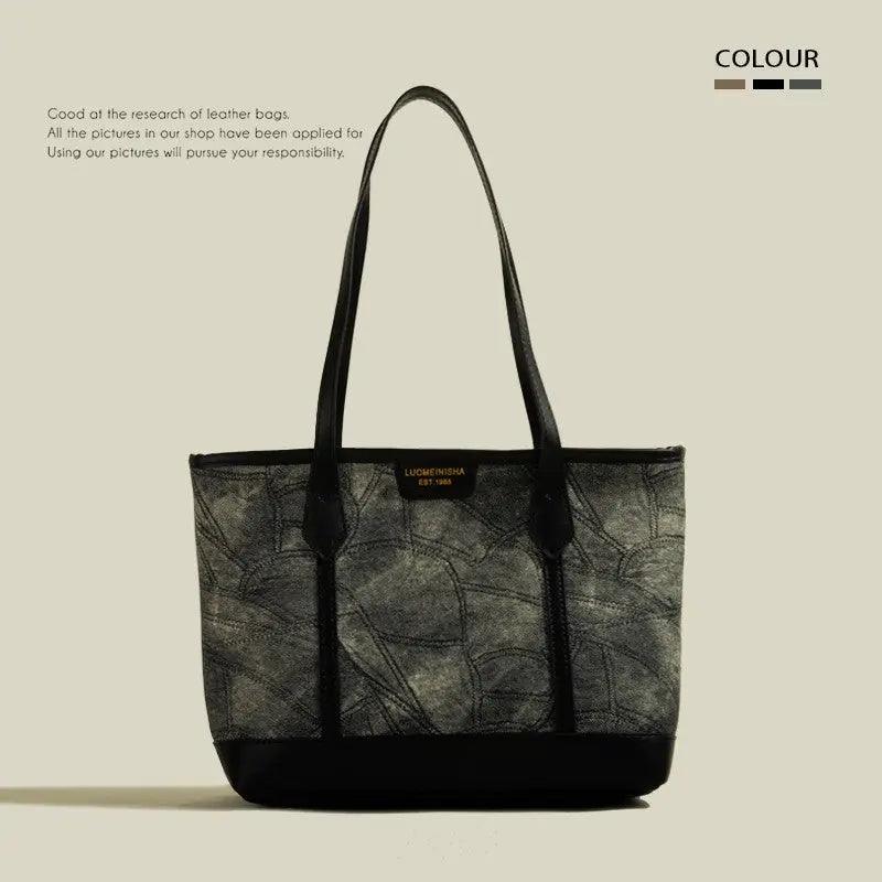 Rhombus Simple Tote Bag Women - MRC STORE
