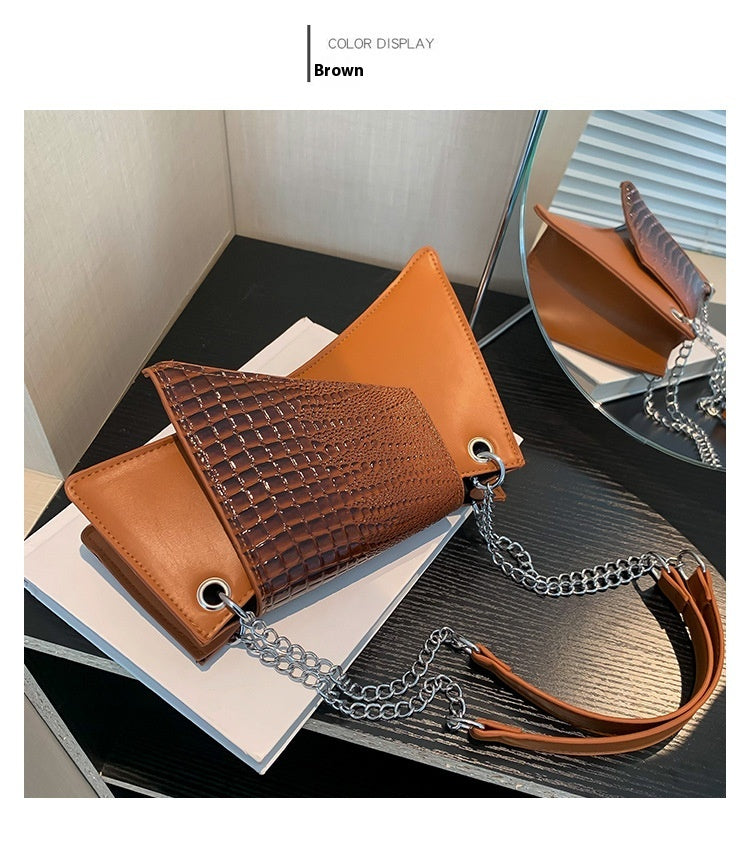 Women’s Patent Leather Pouch - Glossy Square My Store