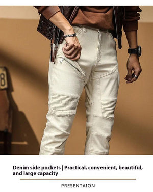High End Slim Fit Motorcycle Jeans - MRC STORE