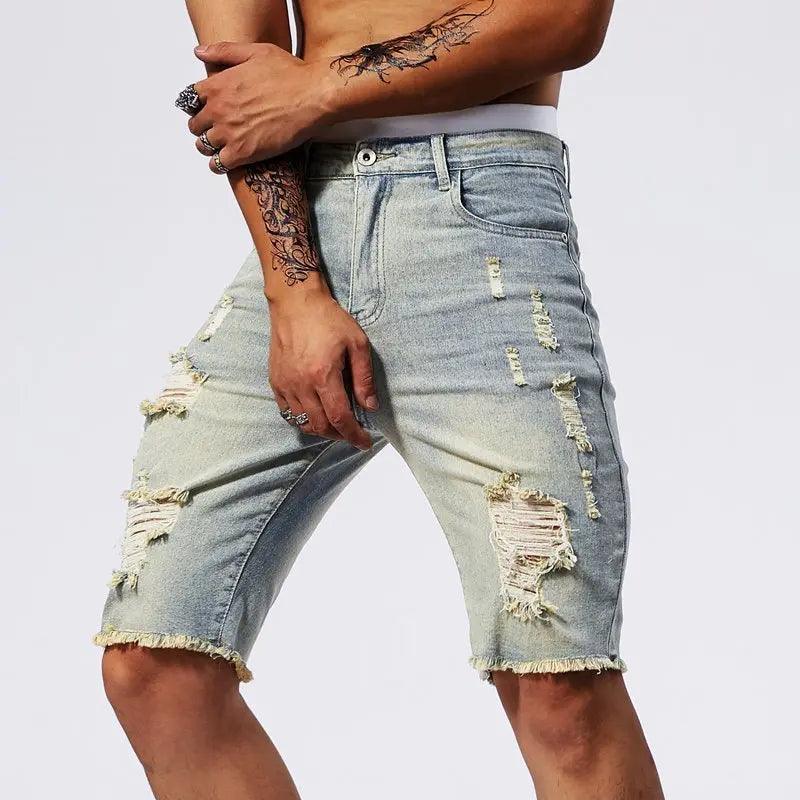 Slim Fit Denim jean Shorts - MRC STORE