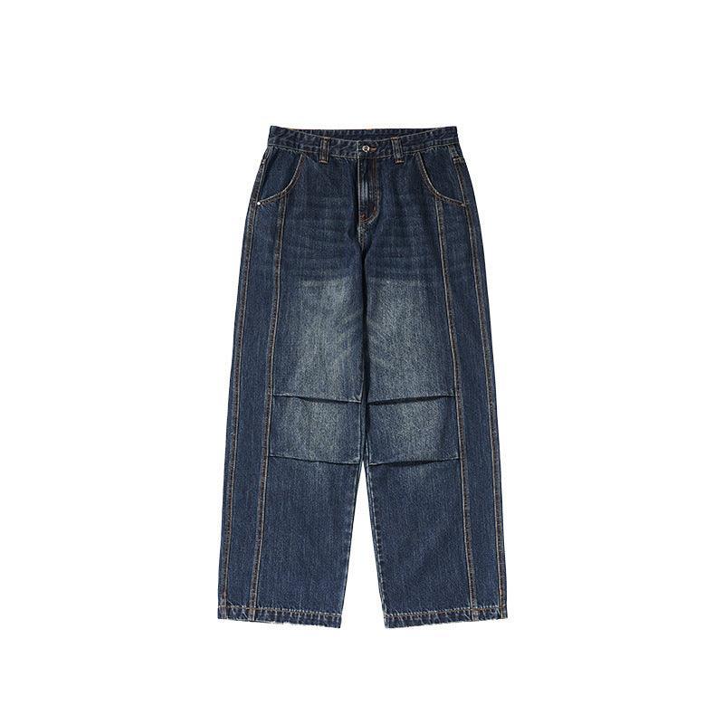 Men's Loose Retro Straight Jeans - MRC STORE