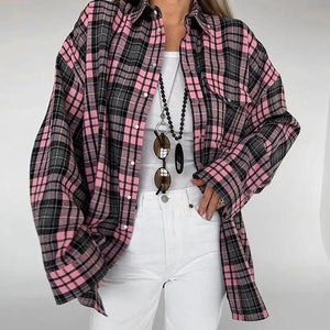Plaid Loose Shirt - MRC STORE