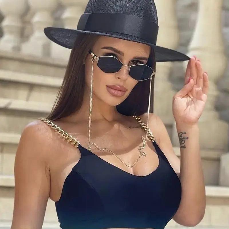 Chain Korean Style Sunglasses - MRC STORE