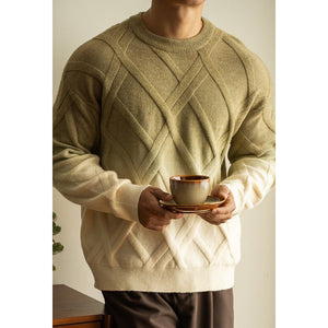 Diamond Lattice Sweater - Gradient Loose - MRC STORESweaters & HoodiesMy StoreDiamond Lattice Sweater - Gradient Loose My Store 41.26MRC STORECJYD229358802BYKhaki Green2XL