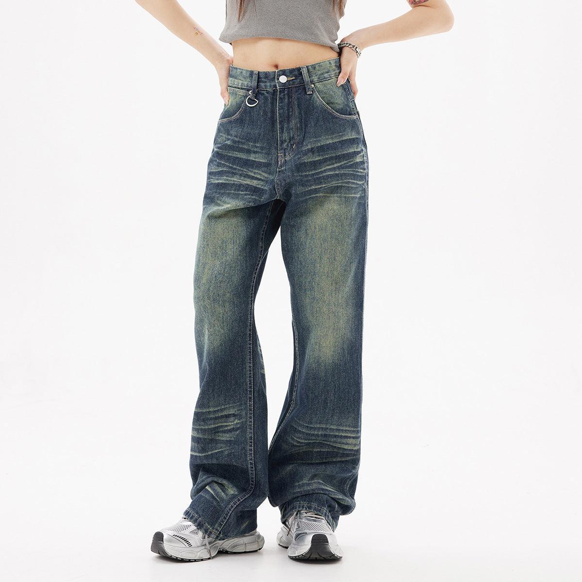 Distressed High Street Fashion Jeans – Trendy American Style for Teenagers - MRC STORE