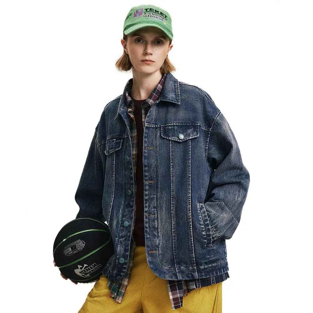 Distressed Punk Denim Jacket - MRC STORETopMRC STOREDistressed Punk Denim JacketMRC STORECJXZ209451302BYBlueL