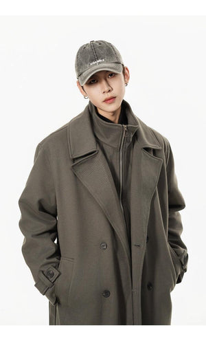 Double Breasted Men's Over the Knee Trench Coat - MRC STOREJacketsMy StoreDouble Breasted Men's Over the Knee Trench Coat – High Grade Elegance - MRC STOREMRC STORECJYD219827302BYGrayL