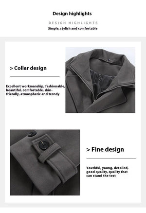 Double Breasted Men's Over the Knee Trench Coat - MRC STOREJacketsMy StoreDouble Breasted Men's Over the Knee Trench Coat – High Grade Elegance - MRC STOREMRC STORECJYD219827307GTBlackL