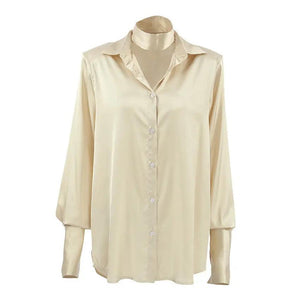 Champagne French Satin Professional Luxury Shirt - MRC STORE