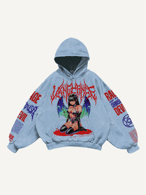 Retro Graphic Pullover Hoodie MRC STORE  70.99