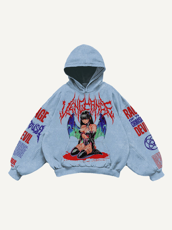 Retro Graphic Pullover Hoodie MRC STORE  70.99