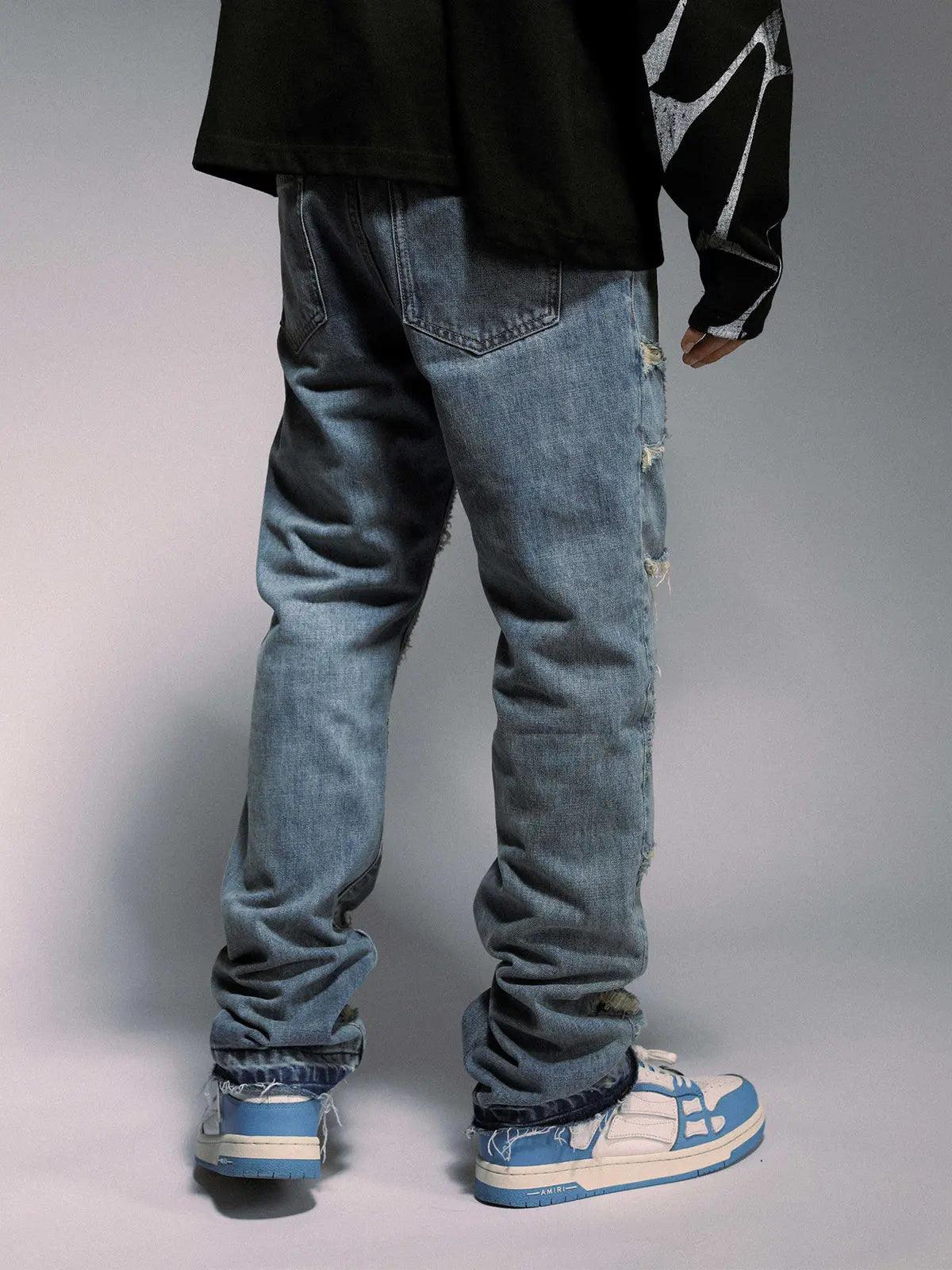 High Street Spider Web Jeans - MRC STORE
