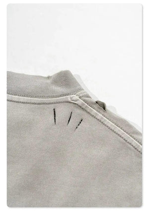 Oversized Washed Letter T-Shirt - MRC STORE