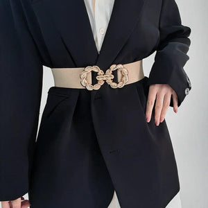 Decoration Round Metal Button down Belt - MRC STORE
