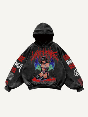 Retro Graphic Pullover Hoodie MRC STORE  70.99