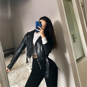 Cross Lace up Waist Jeans - MRC STORE