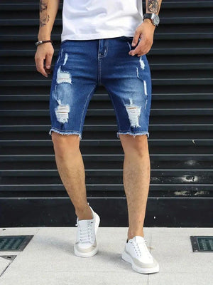 Slim Fit Denim jean Shorts - MRC STORE