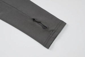 Long Sleeve Shawl Trousers Three-Piece Set - MRC STORE