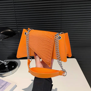 Women’s Patent Leather Pouch - Glossy Square My Store
