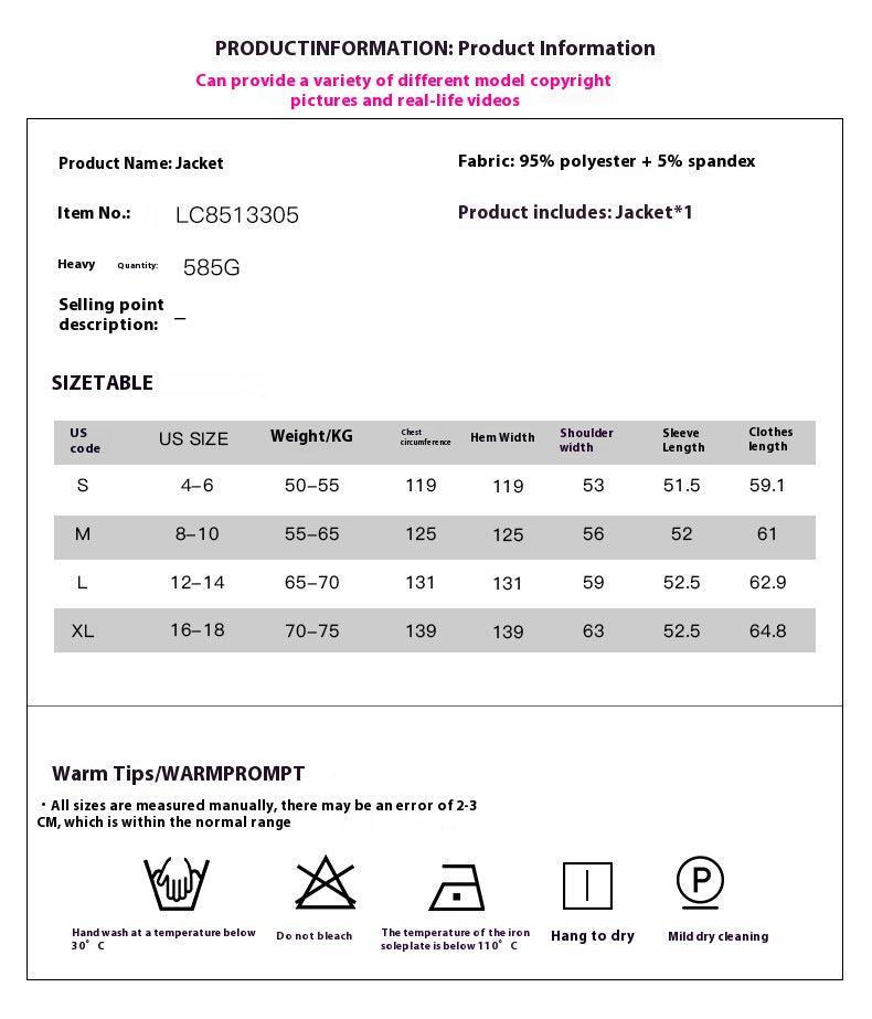 Texture Stitching Long Sleeved Casual Coat - MRC STORE