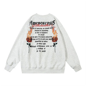 Spray Paint Letter Sweater - MRC STORE