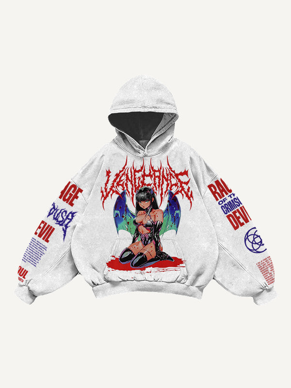 Retro Graphic Pullover Hoodie MRC STORE  70.99