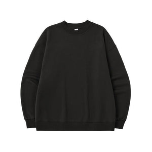Fleece-lined Loose Casual Sweater - MRC STORE