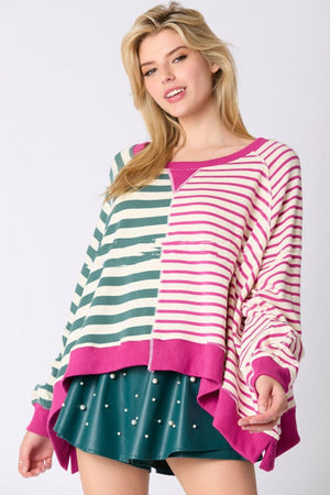 Multicolor Striped Pullover Sweater - MRC STORE