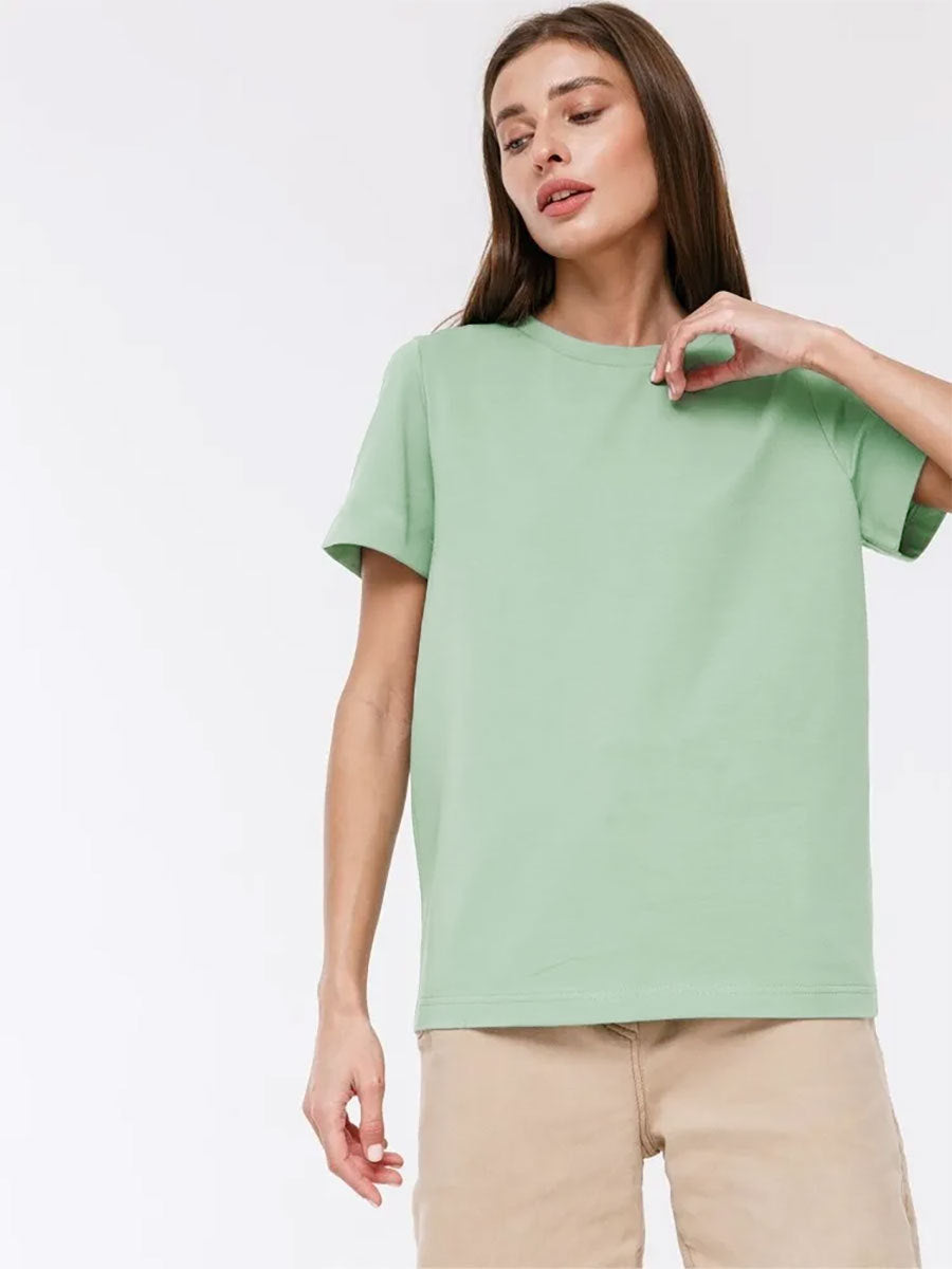 Unisex Casual T-Shirt - Round Neck Commuter Top My Store  25.99