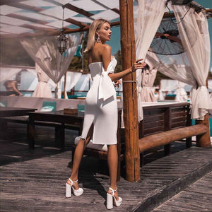 Elegant Bow - Accented Swing Banquet Maxi Dress - MRC STOREDressMRC STOREElegant Bow - Accented Swing Banquet Maxi DressMRC STORECJLY262221503CXWhiteL