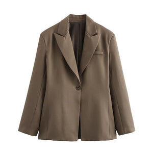 Olive Green Fashion Blazer - MRC STORE