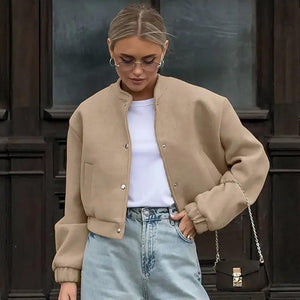 Loose Woolen Fashion Coat - MRC STORE