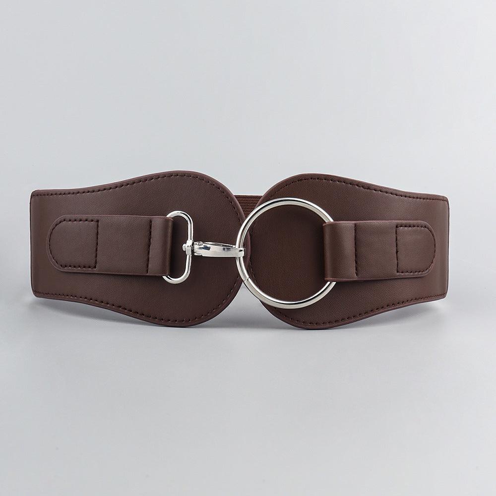 Simple Sweet Cool PU Leather Decoration Wide Belt – Stylish Business Accessory - MRC STORE