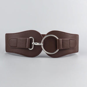 Simple Sweet Cool PU Leather Decoration Wide Belt – Stylish Business Accessory - MRC STORE