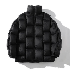 Woven Style Down Jacket - MRC STORE
