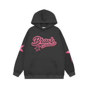 Embroidered Alphabet Hooded Sweater - MRC STORE