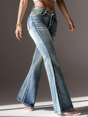 Vintage Embroidered Jeans - MRC STORE