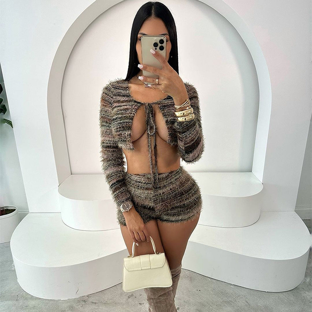 Women’s Two-Piece Suit - Hollow Strap Fashion My Store