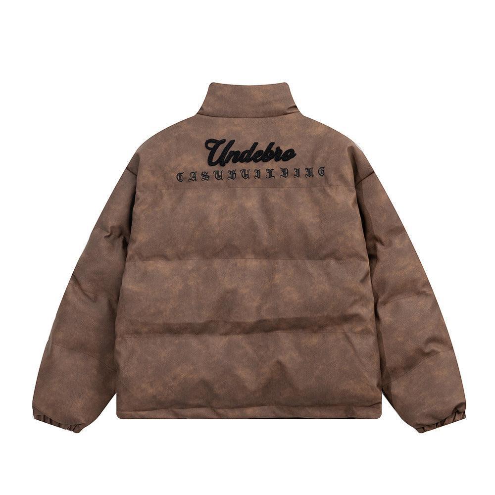 Men's Embroidered Jacket Letter Cotton-Padded - MRC STORE