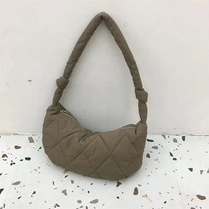 Down Cotton Rhombus Crossbody Bag - MRC STORE