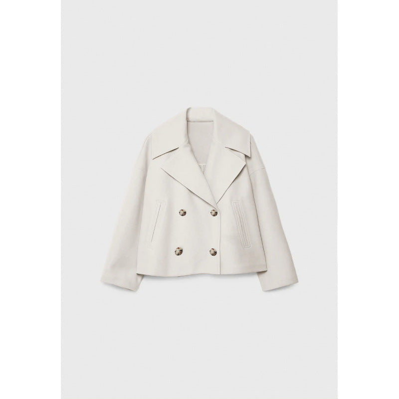 Ins Double-Breasted Lapel Blazer Jacket MRC STORE  70.00